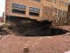 A sinkhole engulfed a portion of a school in Gauteng.