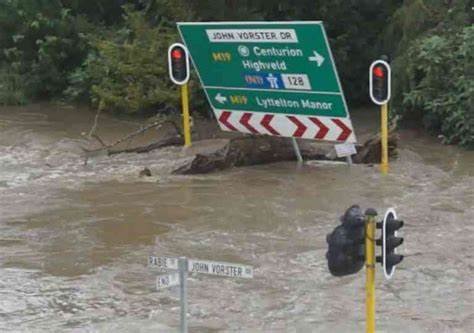 raging river in Pretoria
