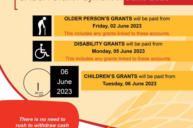 NAZO! Sassa payment dates for June