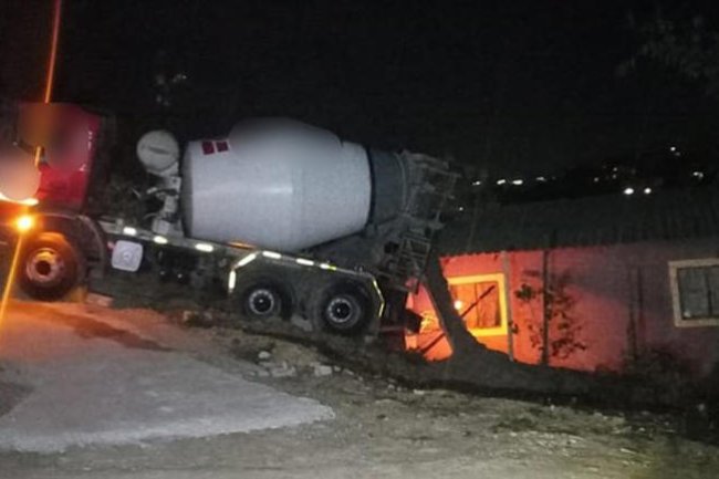 Man crushed to death as cement truck rolls back on him