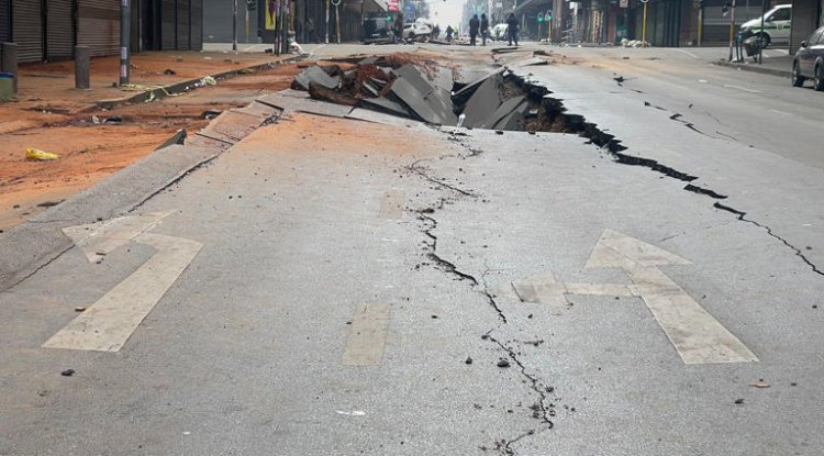 Drones used to assess Joburg blast damage