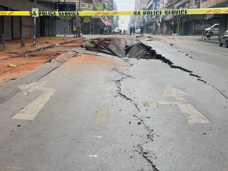 Drones used to assess Joburg blast damage