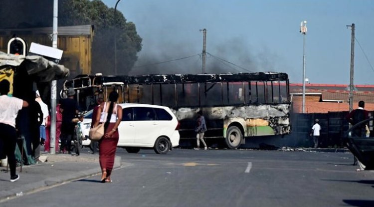 Trucks, buses patrol-bombed as taxi strike brings busy highways to a standstill