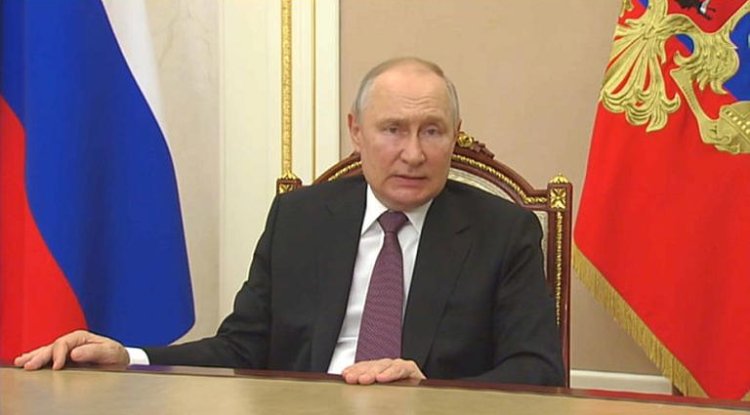 Russian president blames the West for the war in Ukraine